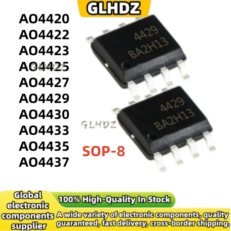 10UNITS AO4420 AO4422 AO4423 AO4425 AO4427 AO4429 AO4430 AO4433 AO4435 AO4437 SOP-8 in Stock
