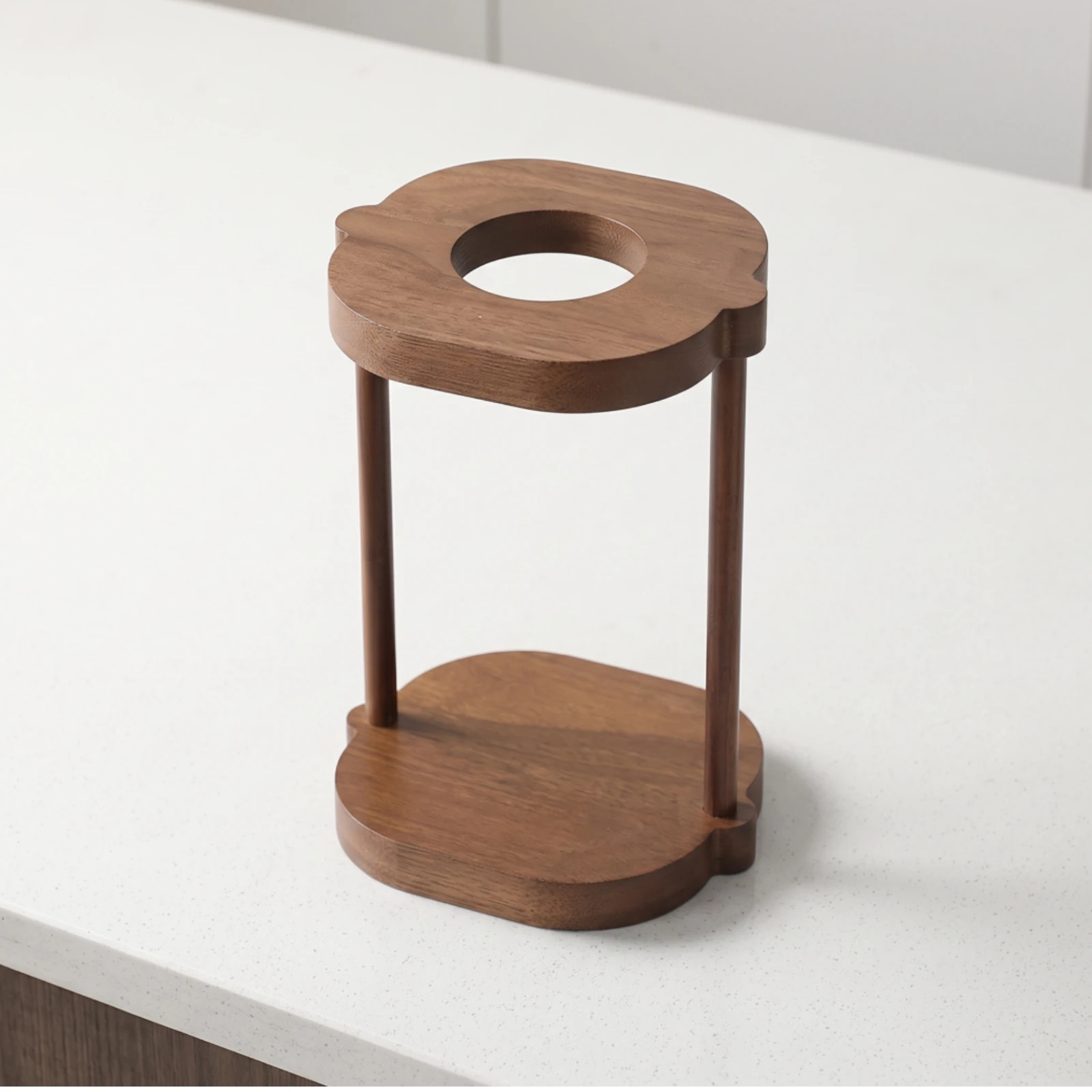 Pour-over Coffee Stand Freestanding Pour over Coffee Stand Hand-Brewing Rack Space-Saving Holder Manual for Home Baristas