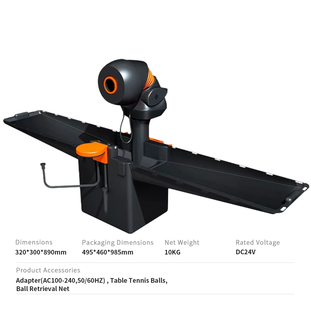 SIBOASI Rebound Holder Portable Table Tennis Ball Launcher P2300