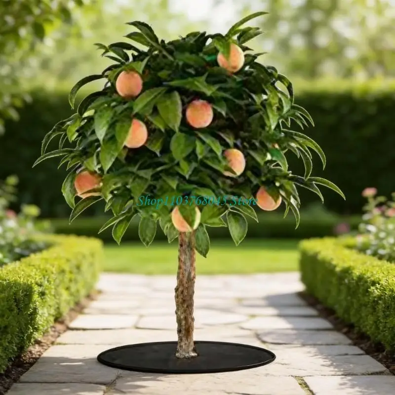 R53F Home Garden Ground Cover Disc 40 Inch 10 Pack with Center Opening, Side Slit, and Broad Soil Coverage for Fruit Tree Care