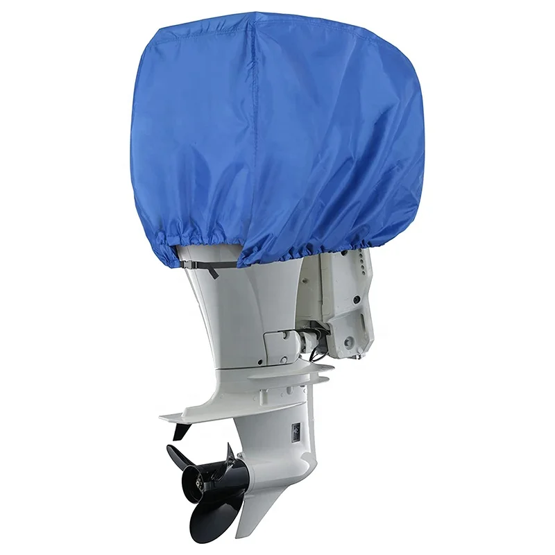 Marine Outboard Cover Boat Motor Engine Cover 600D Fade Tear Resistant Waterproof UV-Proof Boat Motor Cover