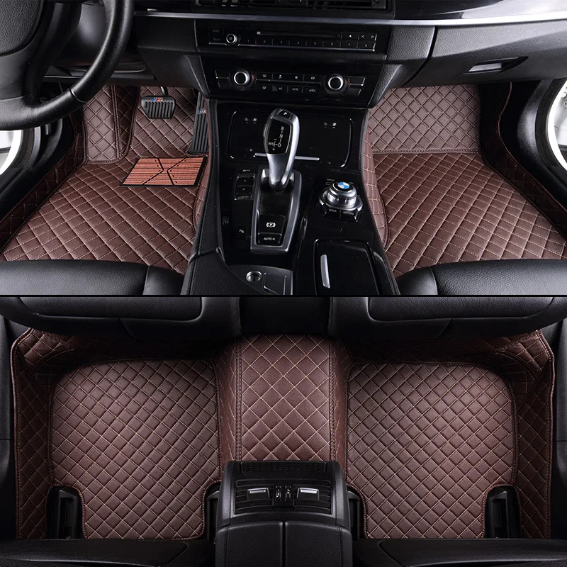 Factory Supply Luxury All-Weather Car Floor Mats for 5 Series G30 2017-2023 3D 5D 7D 9D Made of Premium Leather 2