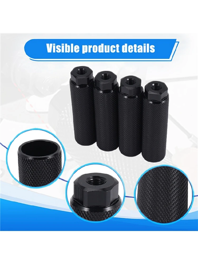 AliExpress NONE 4Pcs Bike Pegs,Aluminum Alloy Anti-Skid Lead Foot Bicycle Pedals BMX Pegs For MTB Bike Cycling Rear Stunt 3/8 Inch Axles