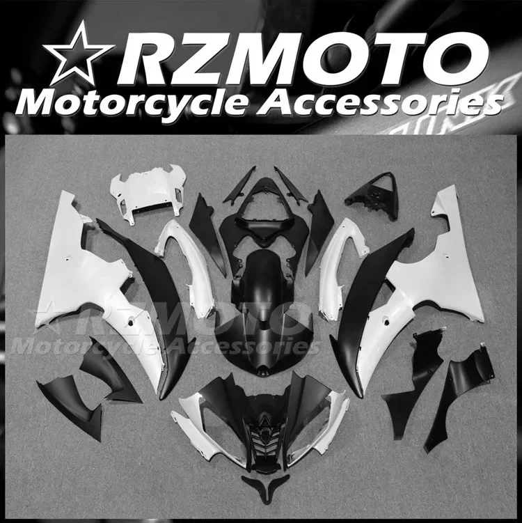 4Gifts New ABS Motorcycle Fairings Kit Fit For YAMAHA YZF- R6 2008 - 2016 08 09 10 11 12 13 14 15 16 Bodywork Set Black White