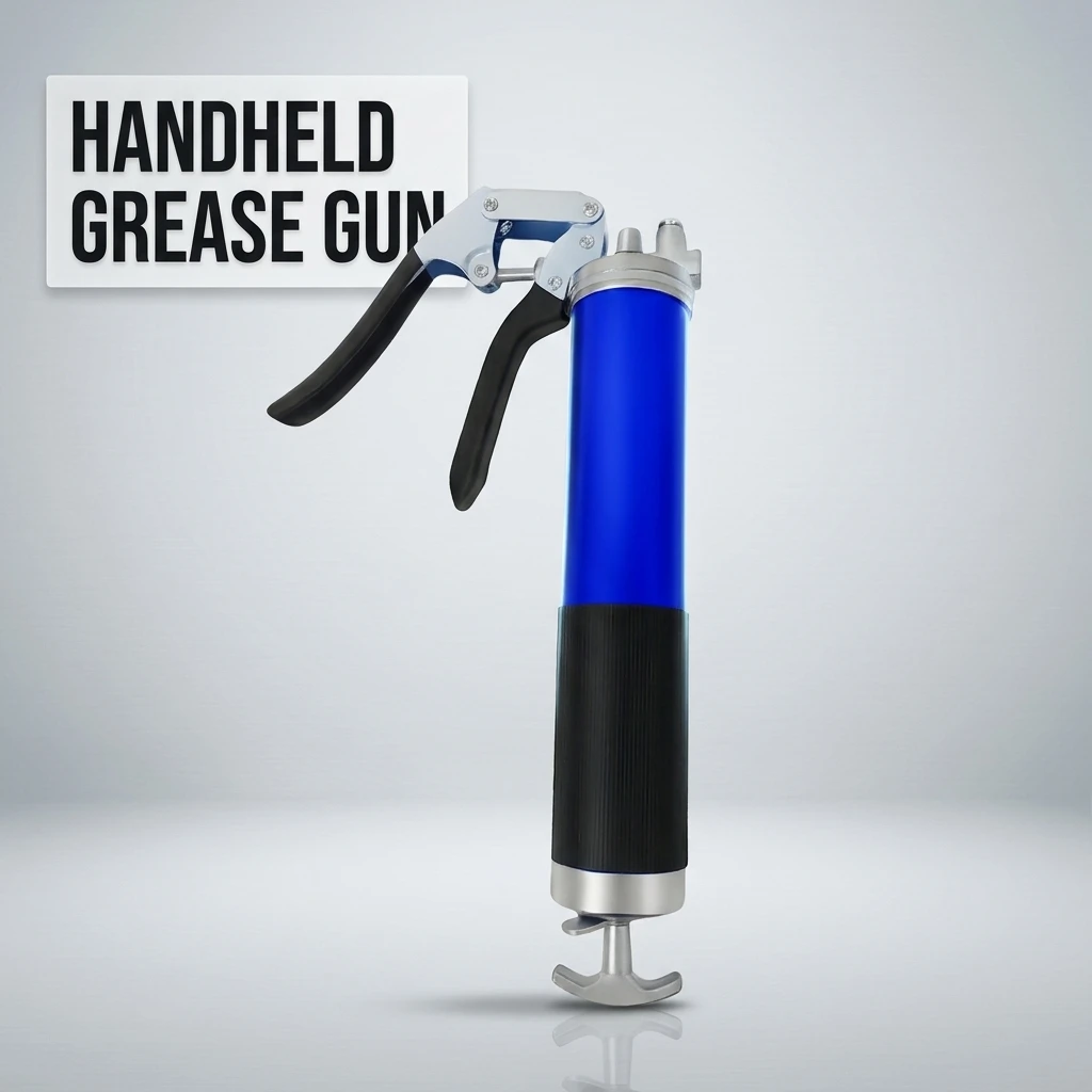7000 PSI Oil Grease Gun Kit Manual Pistol Grip High Pressure Pump Maintenance Tool for Automotive Equipment and Machinery