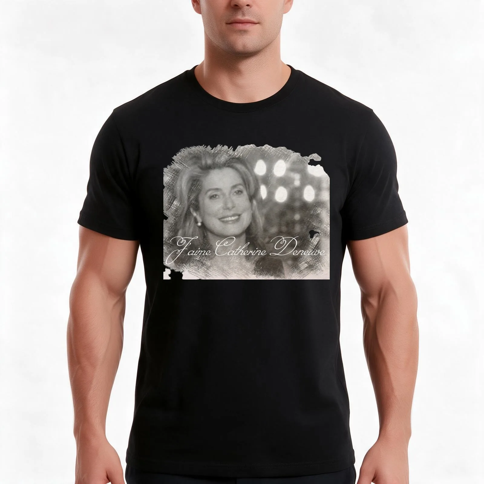 Jaime catherine T-Shirt, Summer Casual Cotton Tee, Oversized Streetwear Tops, Vintage Graphic Print, Loose Fit Short Sleeve