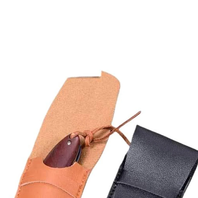 High-end Fountain Pen Protective Sleeve Large Capacity Double Set Of Pen Case Vintage Frosted PU Leather Flap Pen Case