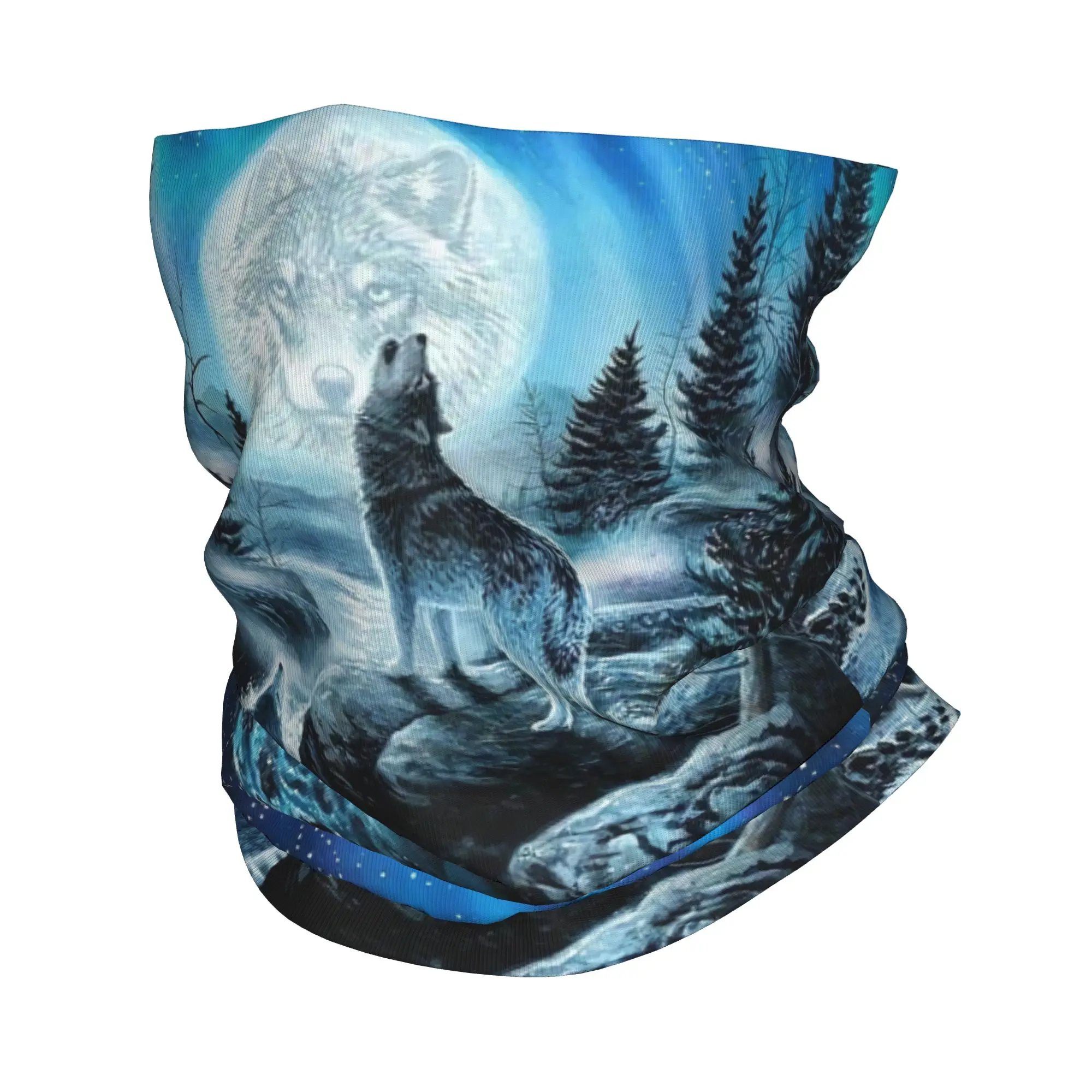 

Custom Resentment of The Wolf Bandana Winter Neck Warmer Men Windproof Wrap Face Scarf for Ski Animal Gaiter Headband