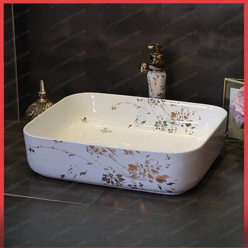 Bathroom washbasin Handmade art washbasin Chinese style home improvement  small size