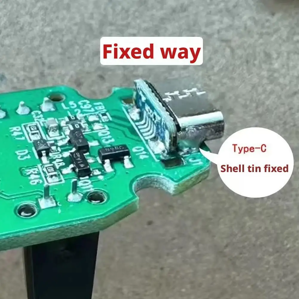 10 قطعة M85K مايكرو USB إلى نوع C لوح مهايئ لتقوم بها بنفسك إصلاح وتعديل الملحقات دعم الشحن ونقل البيانات USB2.0