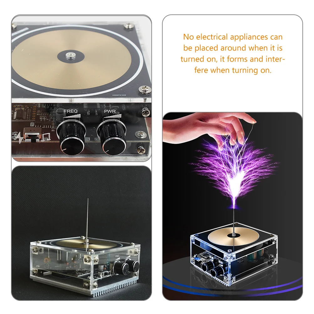 

Coil Transmission Science Electrical Discharge Machine Desktop Electric Arc Generator For Kids Adults 2023