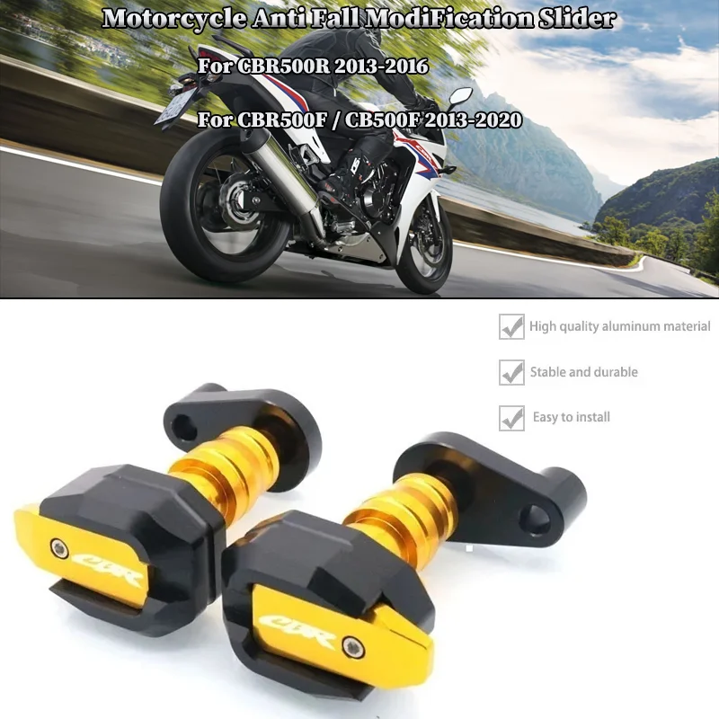 

For HONDA CBR500R 2013-2016 CB500F/CBR500F 2013-2020 Motorcycle Falling Protection Frame Slider Fairing Guard Crash Protector