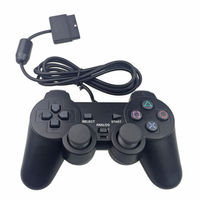 PS2 Black Wired Game Gamepad for PS2 Controller Gamepad Joypad Black