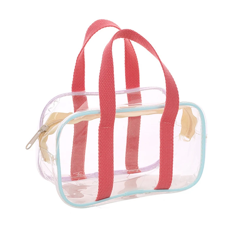 Summer Clear Bags Women Transparent PVC Jelly Handbag Travel Beach Female Shopping Shoulder Bag Waterproof Crossbody Bag Purse