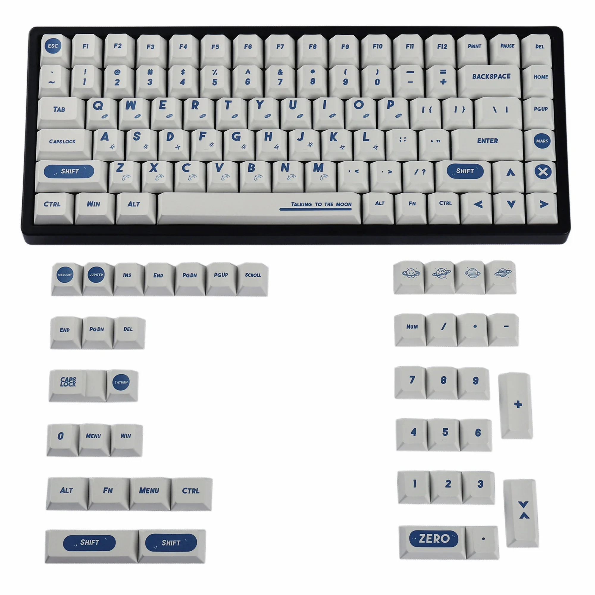 

Aerospace original factory height 126 key sublimation keycap