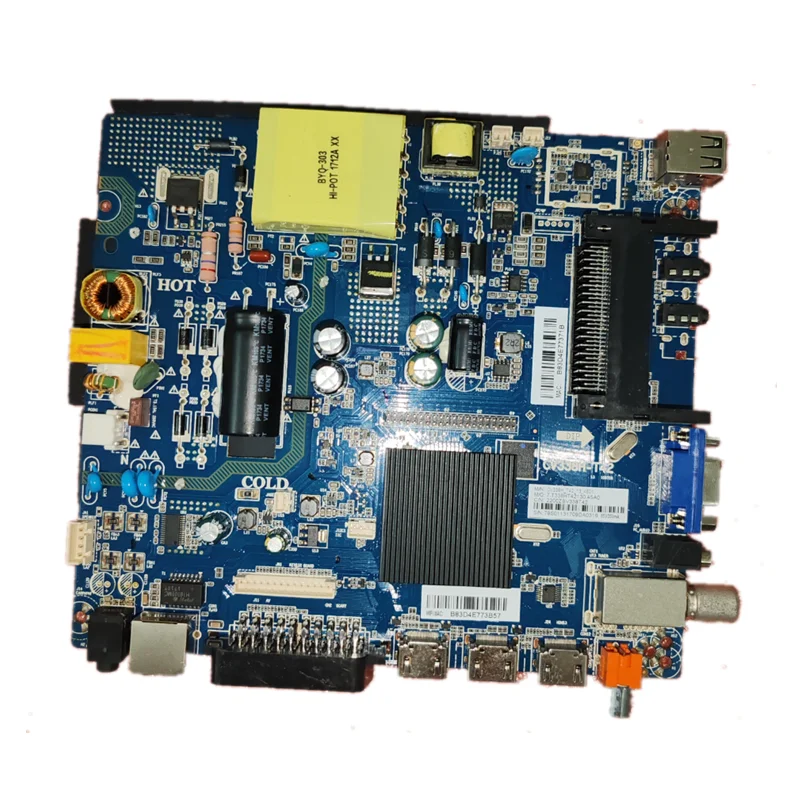 

CV338H-T42 WIFI network TV motherboard, tested well, physical photo 65v350ma for 1366x768 resolution