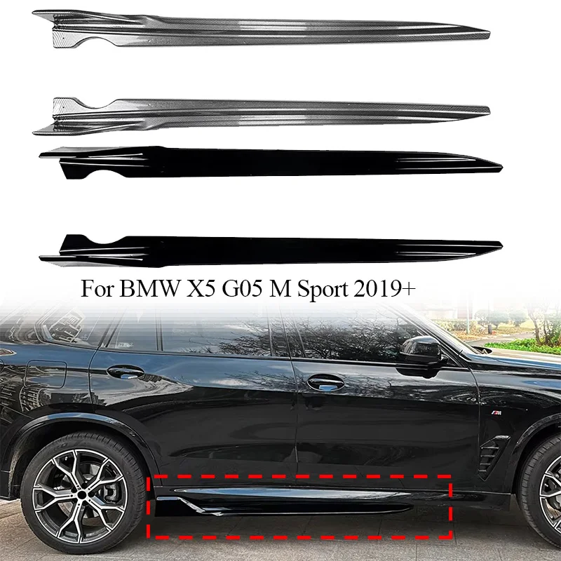 Para BMW X5 G05 M Sport 2019 + faldas laterales de coche extensión alerón lateral difusor decorativo Kits de carrocería accesorios de coche