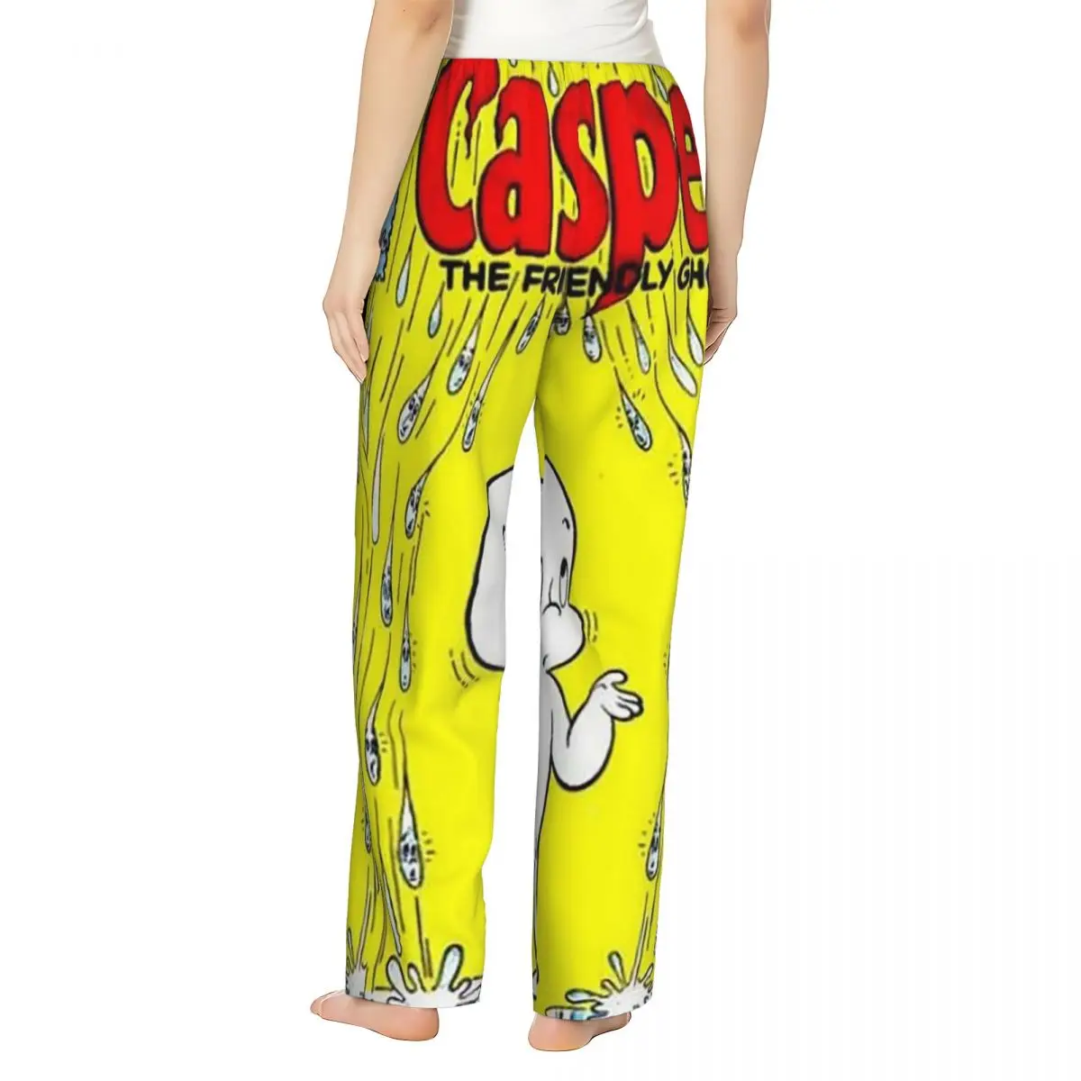 Custom The Friendly Ghost Casper Women Pajama Pants Lounge Sleep Sleepwear Bottoms with Pockets