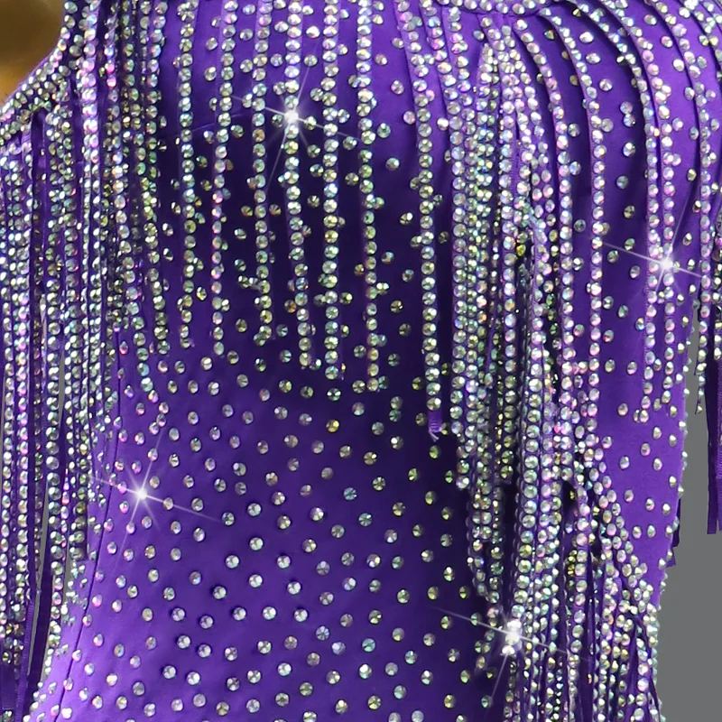 Roupas de dança latina feminino traje de palco esporte festa feminino vestido de noite saia franjas baile de formatura terno midi prática outfits