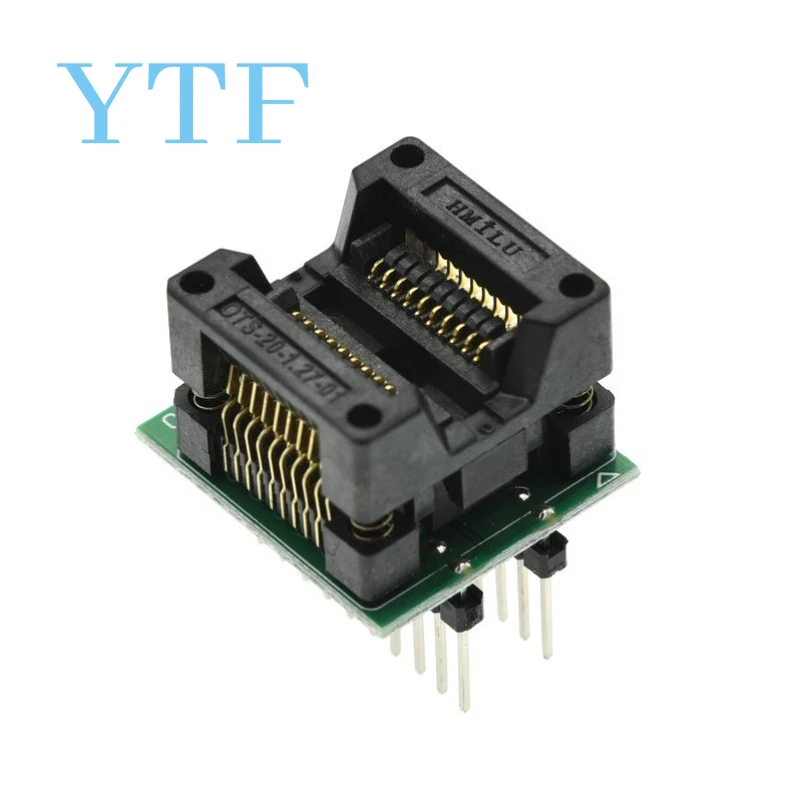 

SOP20 + 5 1,27 гнездо адаптера с широким корпусом SOP8 к высококачественному программатору чипа DIP20