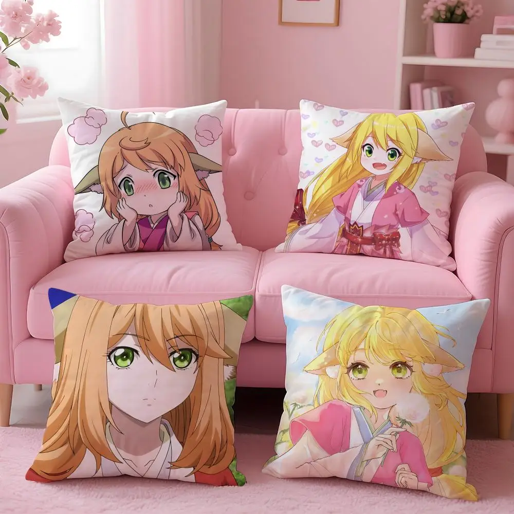 Cartoon FFox Spirit Matchmakering Cushion Cover Cushion Cover Set 4Pcs 50x50 45x45 40x40 Pillowcase Decorative Sofa Home Decor