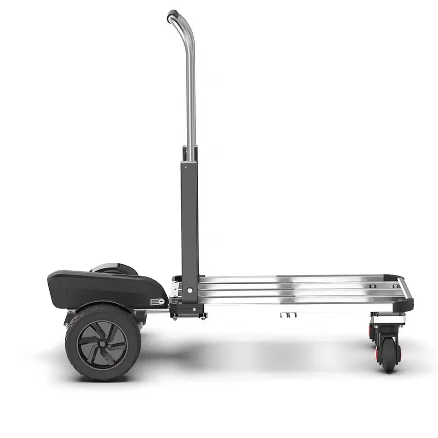 130kg Lithium Battery Type Electric Hand Trolley for Logistics Warehousing Material Handling Foldable Hand Trolley view 5