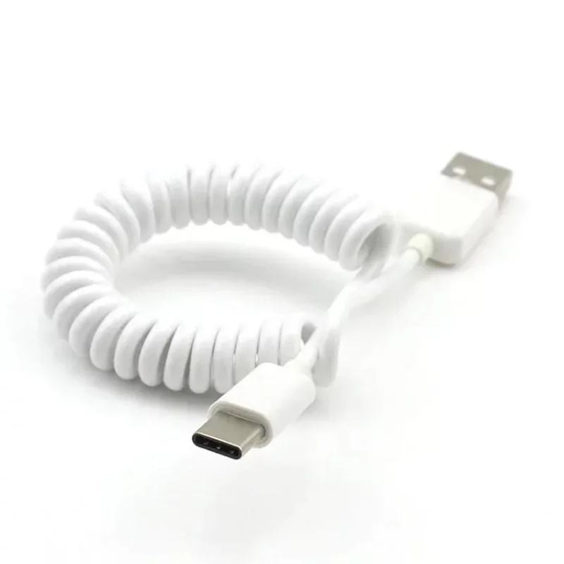 1* Charger Type C Cable For Android Phone Kit Replacement Tool ABS+TPU Adapter Cellphone Connector Spring Useful