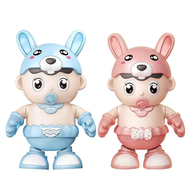 Dancing Robot Toy Electric Robot Kids Dancing Toy Robots Ears And Hands With LED Lights robot toy For Boys Girls Birthday Gift