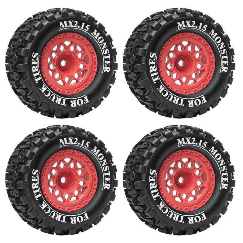 Mx2.15 Inch 100*52mm Wheel Tires for 1/16 Scale Trxs Mini Maxx Xrt E-revo RLAARLO MJX HSP Losi 1/18 Mini LM Off-Road Racing