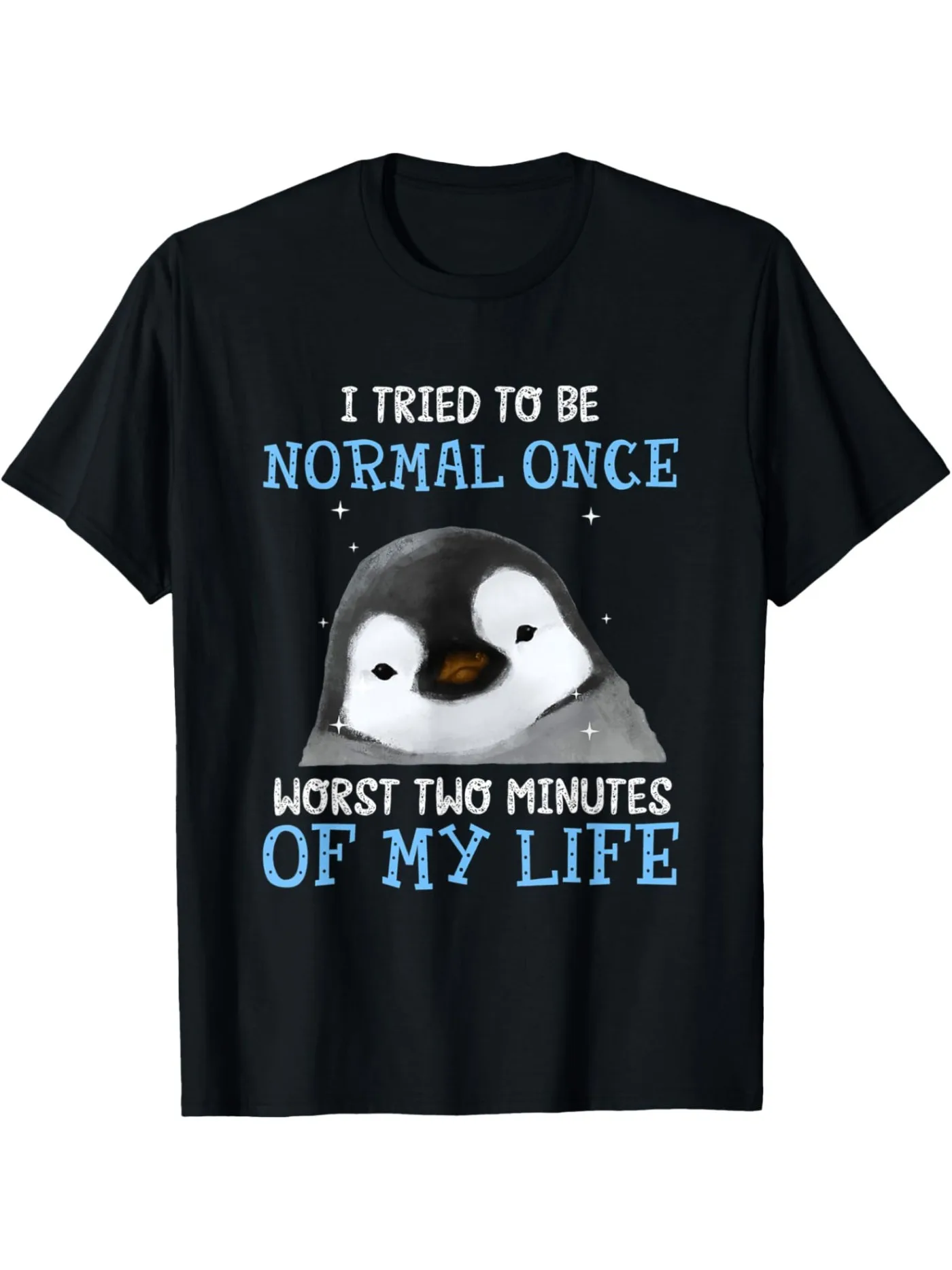 

Пингвин, худшее, что может быть, две минуты, я попробовал, нормально, нормальная жизнь, тема, мужская футболка