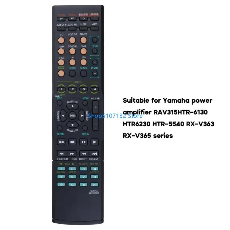 87HD Universal Remote Control RAV315 WN22730EU for RAV312 RAV282 HTR6050 AV Receiver