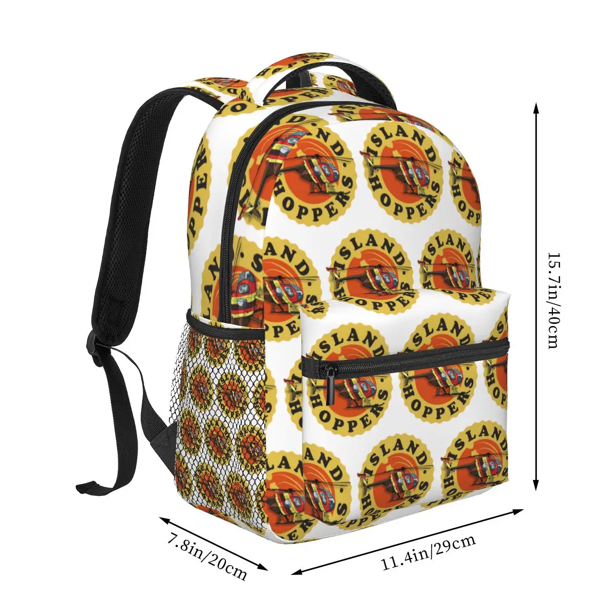 Island Hoppers Magnum PI Backpack Student Boys Girls BookBag Children School Bag Computer Shoulder Bags for Men Women
