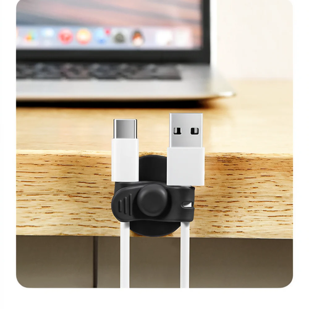 Japanese Silicone Cord Tidy Ties Flexible Cable Management For Desktop Data Charging Wire Storage Organizing Tool