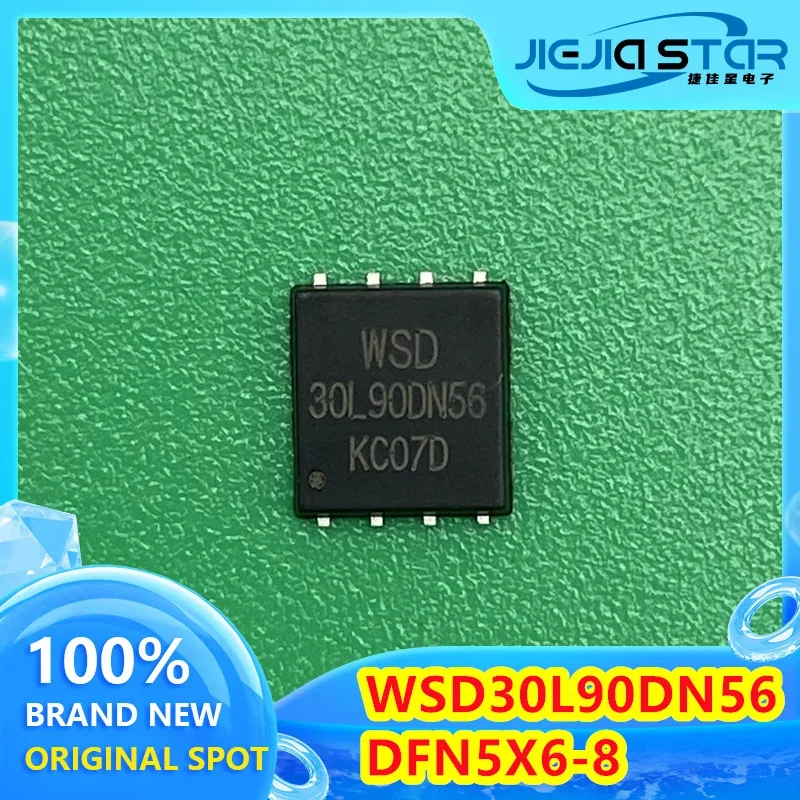 

MOS Field Effect Tube, WSD30L90DN56, 30L90DN56, SMD, DFN5X6-8, 30V, 90A, 100% Brand New and Original, Free Shipping, 3 ~ 20Pcs