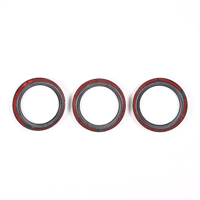 For 2016-2023 Mazda MX-5 ND Modified Real Carbon Fiber Air Conditioning Vent Trim Rings Car Interiors Accessories