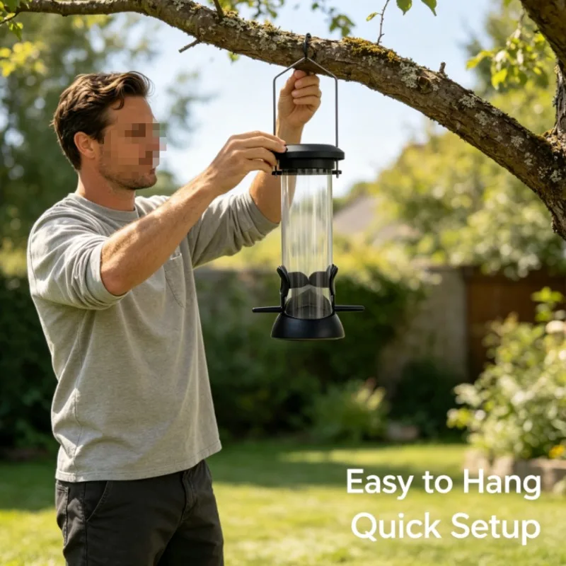 Automatic Bird Feeder, Bird Feeder, Hanging, Hummingbird Garden Garden Feeder