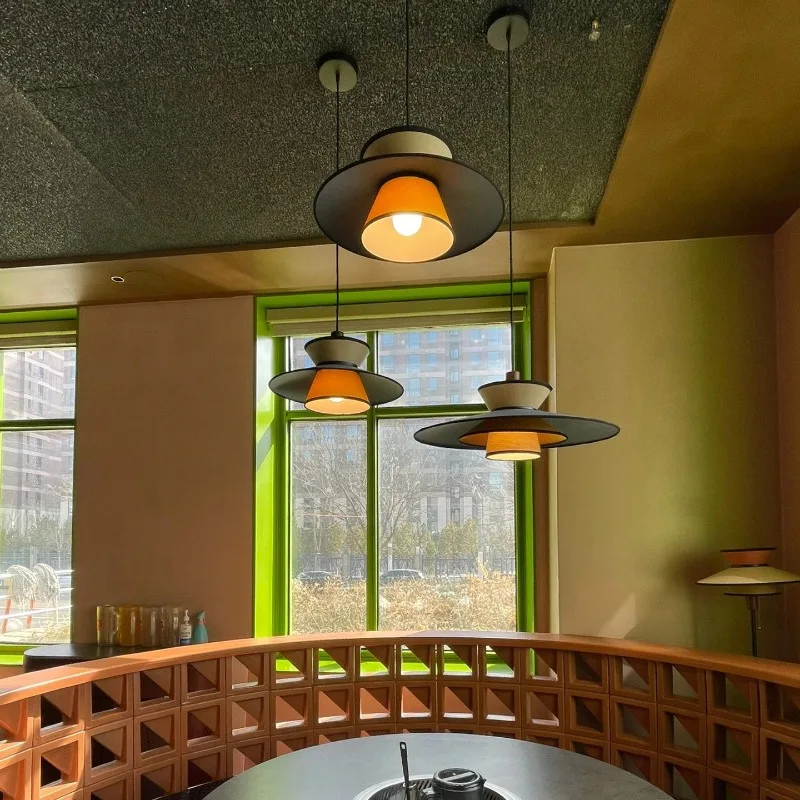 New Minimalist Modern Creative Fabric Pendant Light From Danish Designer Western Restaurant Light Including Light Bulb