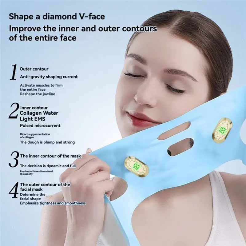 YANA35R V-Shaped Face Bandage EMS Pulse Face Slimming Device Facial Firming And Lifting Beauty Device Lifting Machine