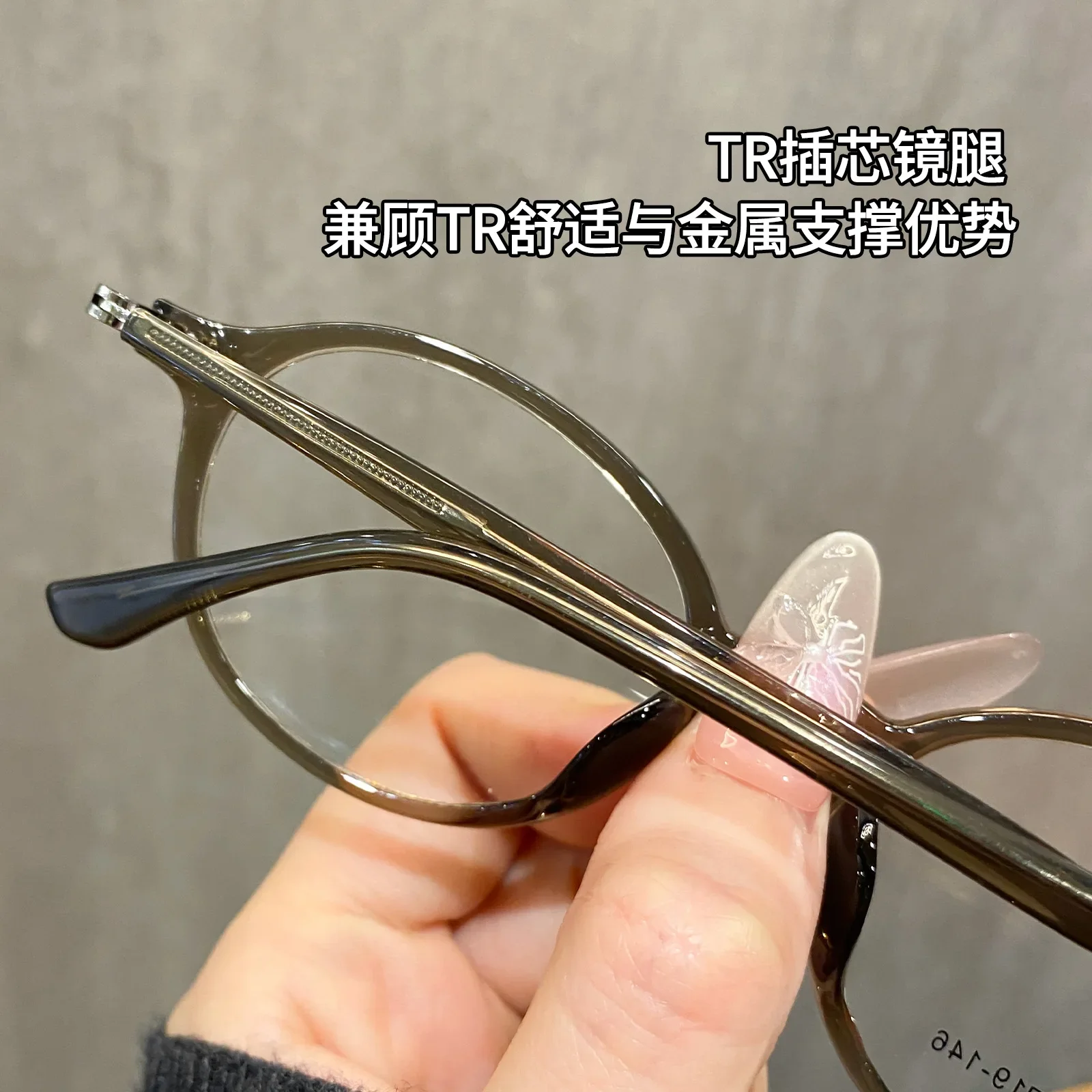 BCLEAR Vintage Women's Tortoise Oval Eyeglasses Frame Retro TR90 Myopia Prescription Spectacles Fashionable Daily Wear