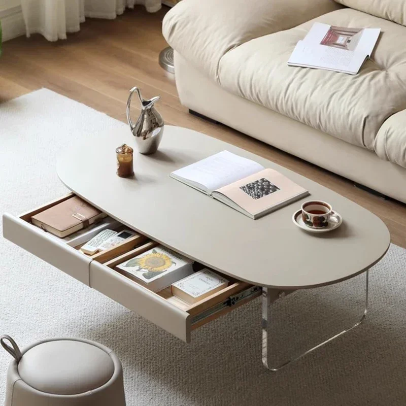 

Luxury Designer Coffee Table Unique Wooden Minimalist Aesthetic Side Table Small Storage Stolik Mesa Plegables Home Furniture