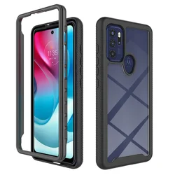 TPU/PC Sky Case for Motorola Moto G60 Crystal Clear Funda Capa Rugged Hybrid Shockproof Shell Heavy Duty Phone Cover