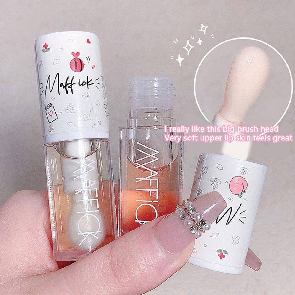 1PCS Lip Oil Makeup Crystal Liquid Lips Waterproof Long Lasting Lipstick Moisturizer Shining Diamond Shimmer Glitter Lip Gloss