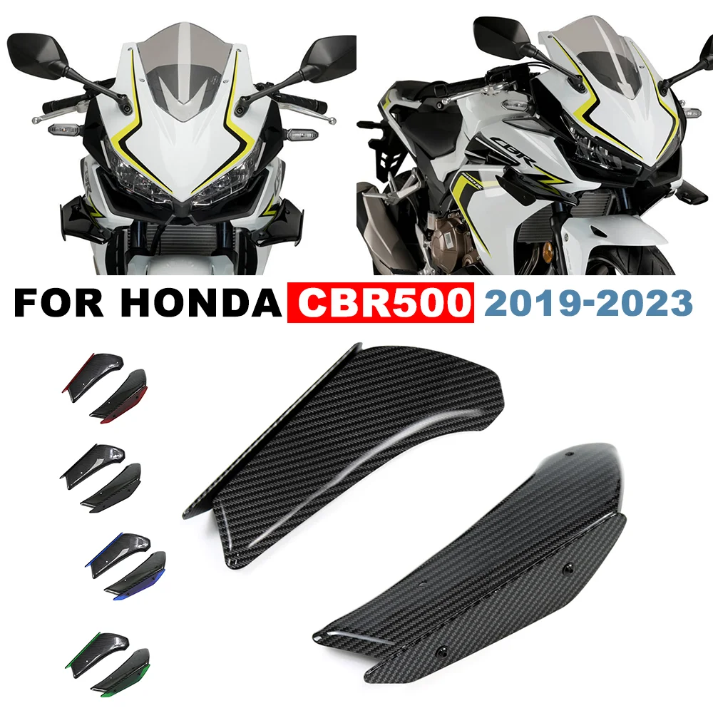 

Для HONDA CBR400R 2019-24 CBR 500 2019-2023 модифицированный аэродинамический передний фиксированный ветровой крыло, сервант, кожух, спойлер