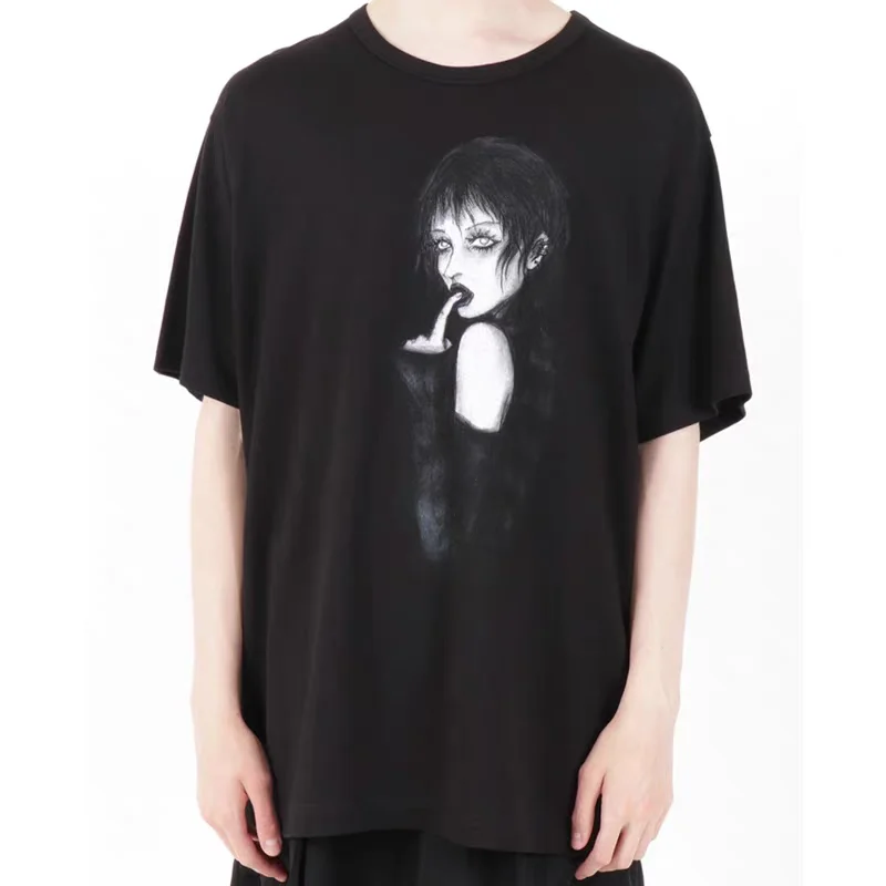 YAMAMOTO-Style T-shirt ,HighQuality Dark Theme 24SS 