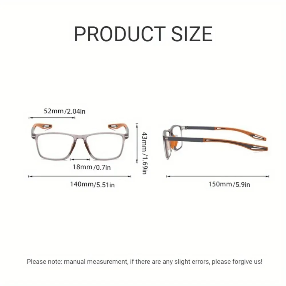 1 Stück Lesebrille für Männer und Frauen, Anti-Blaulicht-Sportbrille, Modische Presbyopie-Gläser, Vintage-Stil, +4,0 bis +1,0 Dioptrien – Detail 2