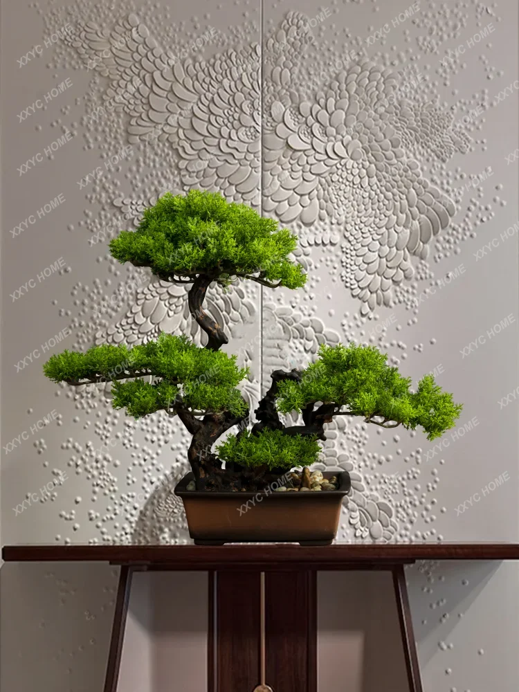 Yingke Pine Decoration Landscape Rockery Bonsai Office Living Room Entrance