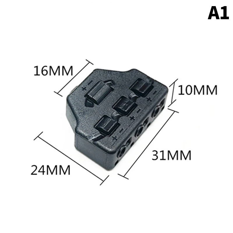 1Pc Railway Train Port Sharing Box 3/6 Distribution Port Hub For SMD Led Model Miniature Lighting System DC Lamp.