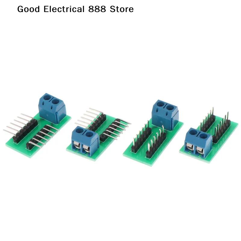 【G】2/4Pcs 2.54MM Cable Adapter 2P Terminal To 12P Pin Module Straight / Curved Needle Connector Male To Female
