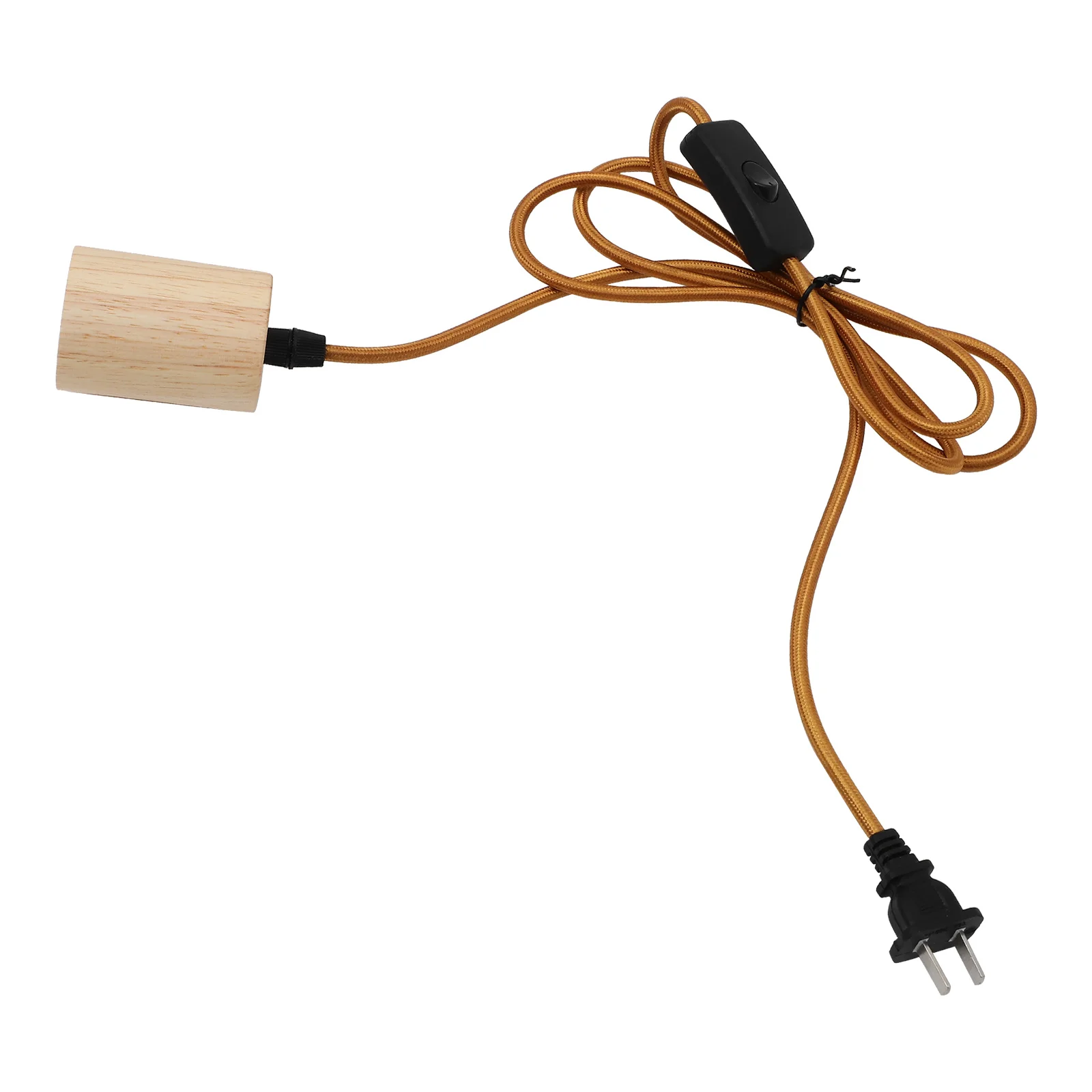 

Retro Hemp Rope Pendant Light Cord E26 E27 Oak Lamp Holder Adjustable Length Bedroom Hotel RestaurantVintage Socket