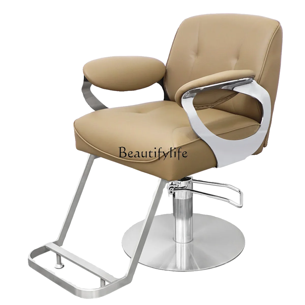 New Hairdressing Chair Barber Shop Lifting Rotating Hair Cutting Light Luxury Barber Hot Dyeing Chair